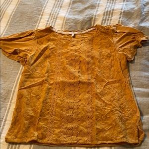 Mustard colored top